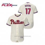 Maglia Baseball Uomo Philadelphia Phillies Rhys Hoskins Flex Base Crema