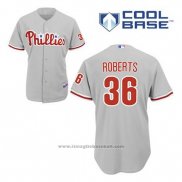 Maglia Baseball Uomo Philadelphia Phillies Robin Roberts 36 Grigio Cool Base