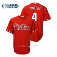 Maglia Baseball Uomo Philadelphia Phillies Scott Kingery Cool Base Fashion Rosso