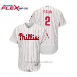 Maglia Baseball Uomo Phillies Jean Segura Flex Base Autentico Collezione Home Bianco