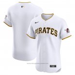 Maglia Baseball Uomo Pittsburgh Pirates Home Elite Bianco