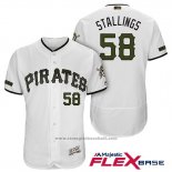 Maglia Baseball Uomo Pittsburgh Pirates Jacob Stallings Bianco 2018 Home Alternato Flex Base