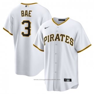 Maglia Baseball Uomo Pittsburgh Pirates Ji-hwan Bae Replica Bianco