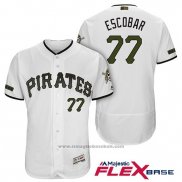 Maglia Baseball Uomo Pittsburgh Pirates Luis Escobar Bianco 2018 Home Alternato Flex Base