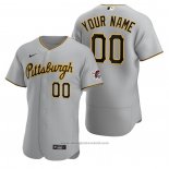 Maglia Baseball Uomo Pittsburgh Pirates Personalizzate Authentic 2020 Road Grigio