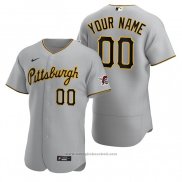 Maglia Baseball Uomo Pittsburgh Pirates Personalizzate Authentic 2020 Road Grigio