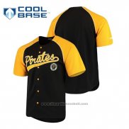 Maglia Baseball Uomo Pittsburgh Pirates Personalizzate Stitches Nero Giallo