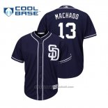 Maglia Baseball Uomo San Diego Padres Manny Machado Cool Base Alternato Blu