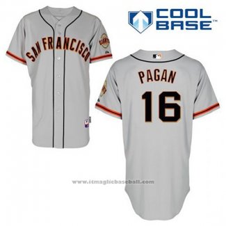 Maglia Baseball Uomo San Francisco Giants Angel Pagan 16 Grigio Cool Base