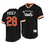 Maglia Baseball Uomo San Francisco Giants Buster Posey Cooperstown Collection Script Fashion Nero