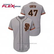 Maglia Baseball Uomo San Francisco Giants Johnny Cueto Autentico Flex Base Grigio