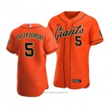 Maglia Baseball Uomo San Francisco Giants Mike Yastrzemski Autentico Alternato Arancione