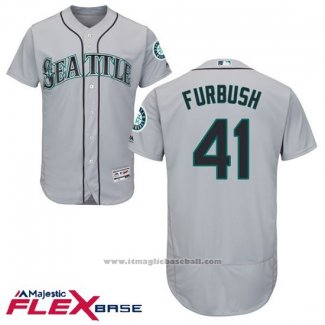 Maglia Baseball Uomo Seattle Mariners Charlie Furbush Grigio Autentico Collection Flex Base