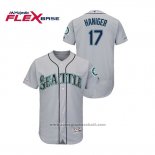 Maglia Baseball Uomo Seattle Mariners Mitch Haniger 150 Anniversario Autentico Flex Base Grigio