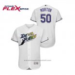 Maglia Baseball Uomo Tampa Bay Rays Charlie Morton Turn Back The Clock Flex Base Bianco