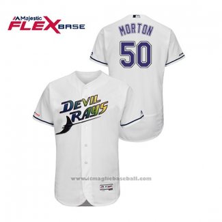 Maglia Baseball Uomo Tampa Bay Rays Charlie Morton Turn Back The Clock Flex Base Bianco