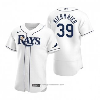 Maglia Baseball Uomo Tampa Bay Rays Kevin Kiermaier Autentico Primera Bianco