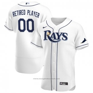 Maglia Baseball Uomo Tampa Bay Rays Primera Pick-A-player Retired Roster Autentico Bianco