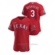 Maglia Baseball Uomo Texas Rangers Delino Deshields Autentico 2020 Alternato Rosso