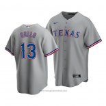 Maglia Baseball Uomo Texas Rangers Joey Gallo Replica Road 2020 Grigio