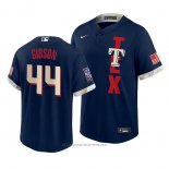 Maglia Baseball Uomo Texas Rangers Kyle Gibson 2021 All Star Replica Blu