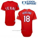 Maglia Baseball Uomo Texas Rangers Mithch Moreland 18 Rosso Alternato Cool Base