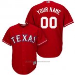 Maglia Baseball Uomo Texas Rangers Personalizzate Rosso
