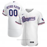 Maglia Baseball Uomo Texas Rangers Primera Pick-A-player Retired Roster Autentico Bianco