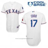 Maglia Baseball Uomo Texas Rangers Shin Soo Choo 17 Bianco Home Cool Base
