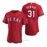 Maglia Baseball Uomo Texas Rangers Spencer Howard Autentico Alternato Rosso