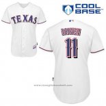 Maglia Baseball Uomo Texas Rangers Yu Darvish 11 Bianco Home Cool Base