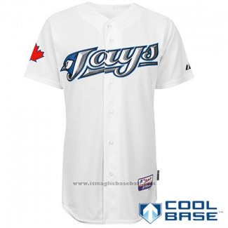 Maglia Baseball Uomo Toronto Blue Jays Bianco Cool Base