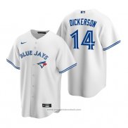 Maglia Baseball Uomo Toronto Blue Jays Corey Dickerson Replica Home Bianco Blu