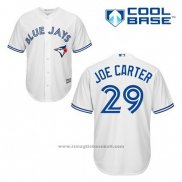Maglia Baseball Uomo Toronto Blue Jays Joe Carter 29 Bianco Home Cool Base