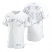 Maglia Baseball Uomo Toronto Blue Jays Pat Hentgen Awards Collection AL Cy Young Bianco