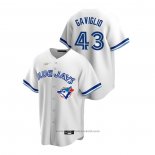 Maglia Baseball Uomo Toronto Blue Jays Sam Gaviglio Cooperstown Collection Home Bianco