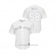 Maglia Baseball Uomo Toronto Blue Jays Tim Mayza 2019 Players Weekend Replica Bianco