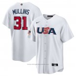 Maglia Baseball Uomo USA 2023 Cedric Mullins Replica Bianco