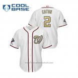 Maglia Baseball Uomo Washington Nationals Adam Eaton 2019 Gold Program Cool Base Bianco