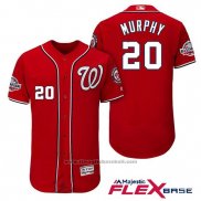 Maglia Baseball Uomo Washington Nationals Daniel Murphy Scarlet 2018 All Star Alternato Flex Base