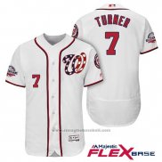 Maglia Baseball Uomo Washington Nationals Trea Turner Bianco 2018 All Star Home Alternato Flex Base