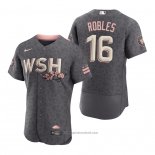 Maglia Baseball Uomo Washington Nationals Victor Robles 2022 City Connect Autentico Grigio