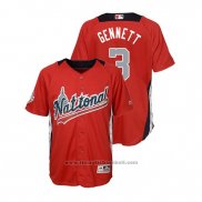 Maglia Baseball Bambino All Star Scooter Gennett 2018 Home Run Derby National League Rosso
