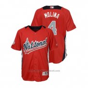 Maglia Baseball Bambino All Star Yadier Molina 2018 Home Run Derby National League Rosso