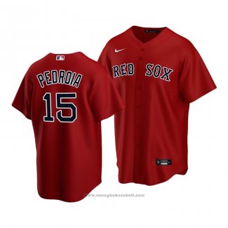 Maglia Baseball Bambino Boston Red Sox Dustin Pedroia Replica Alternato 2020 Rosso