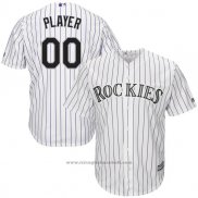 Maglia Baseball Bambino Colorado Rockies Personalizzate Bianco