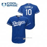 Maglia Baseball Bambino Los Angeles Dodgers Justin Turner Cool Base Alternato Blu