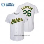 Maglia Baseball Bambino Oakland Athletics Matt Chapman Cool Base Home Bianco