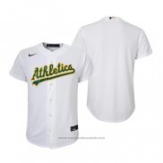 Maglia Baseball Bambino Oakland Athletics Replica Primera Bianco