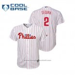 Maglia Baseball Bambino Philadelphia Phillies Jean Segura Cool Base Replica Home Bianco